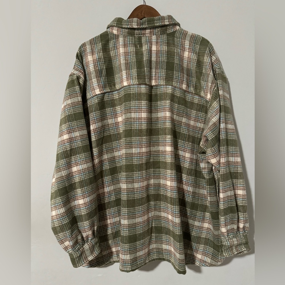 Dip - Soft Green Plaid Shacket - Picture 9 of 10